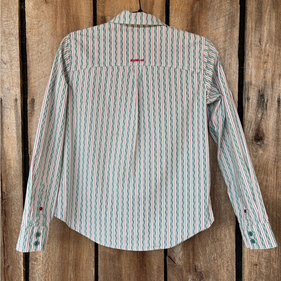 Rank 45 Striped Button Up Western Shirt Small - Picture 2 of 6